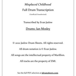 Marillion - Misplaced Childhood (Full Album)