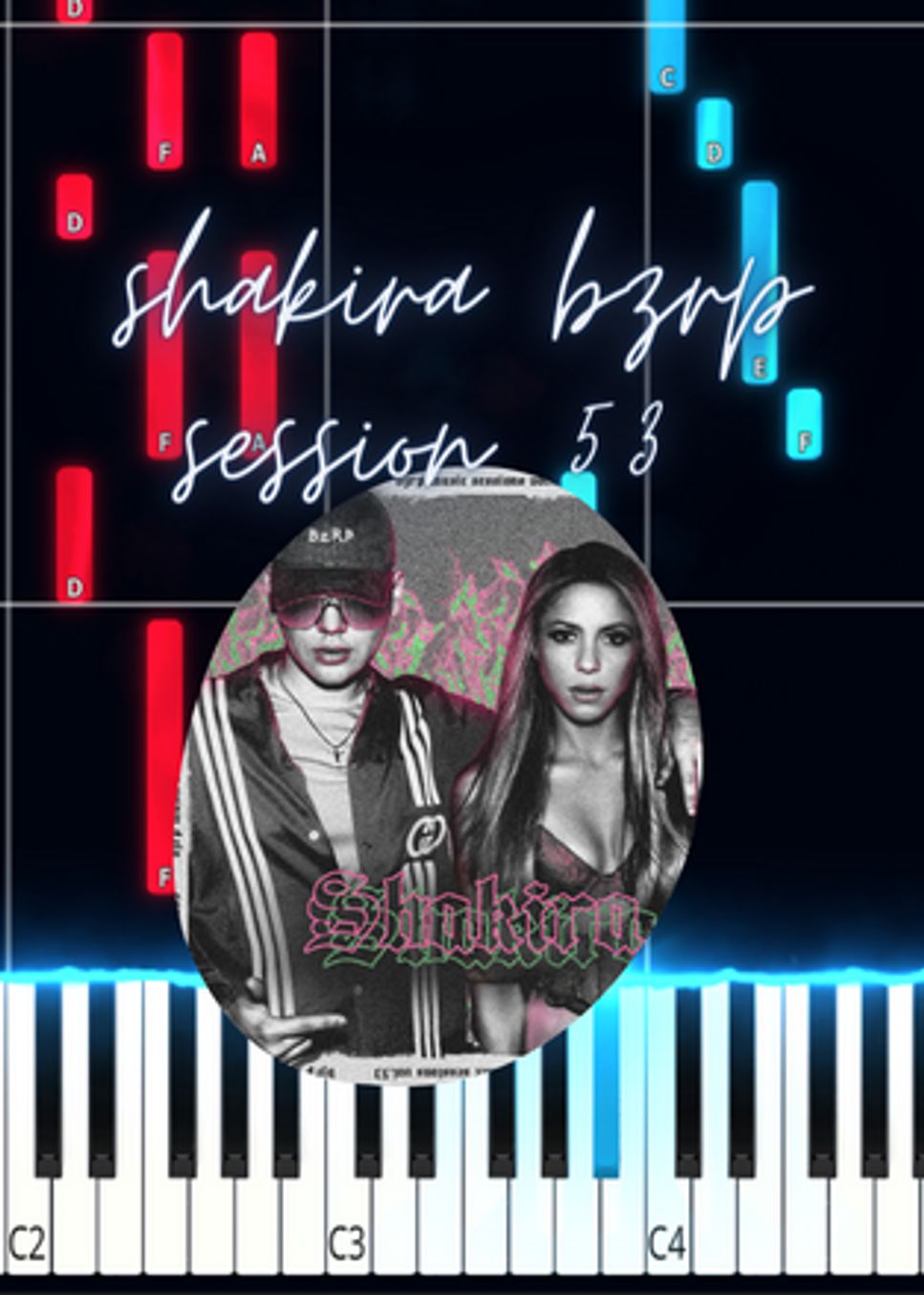 shakira - BZRP Session 53 Partitura by Marco D.