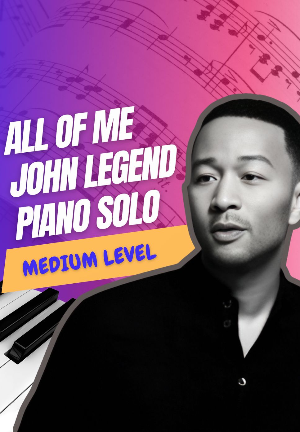 John Legend - All Of Me (beautiful pop song for piano solo) by GAD SONGS