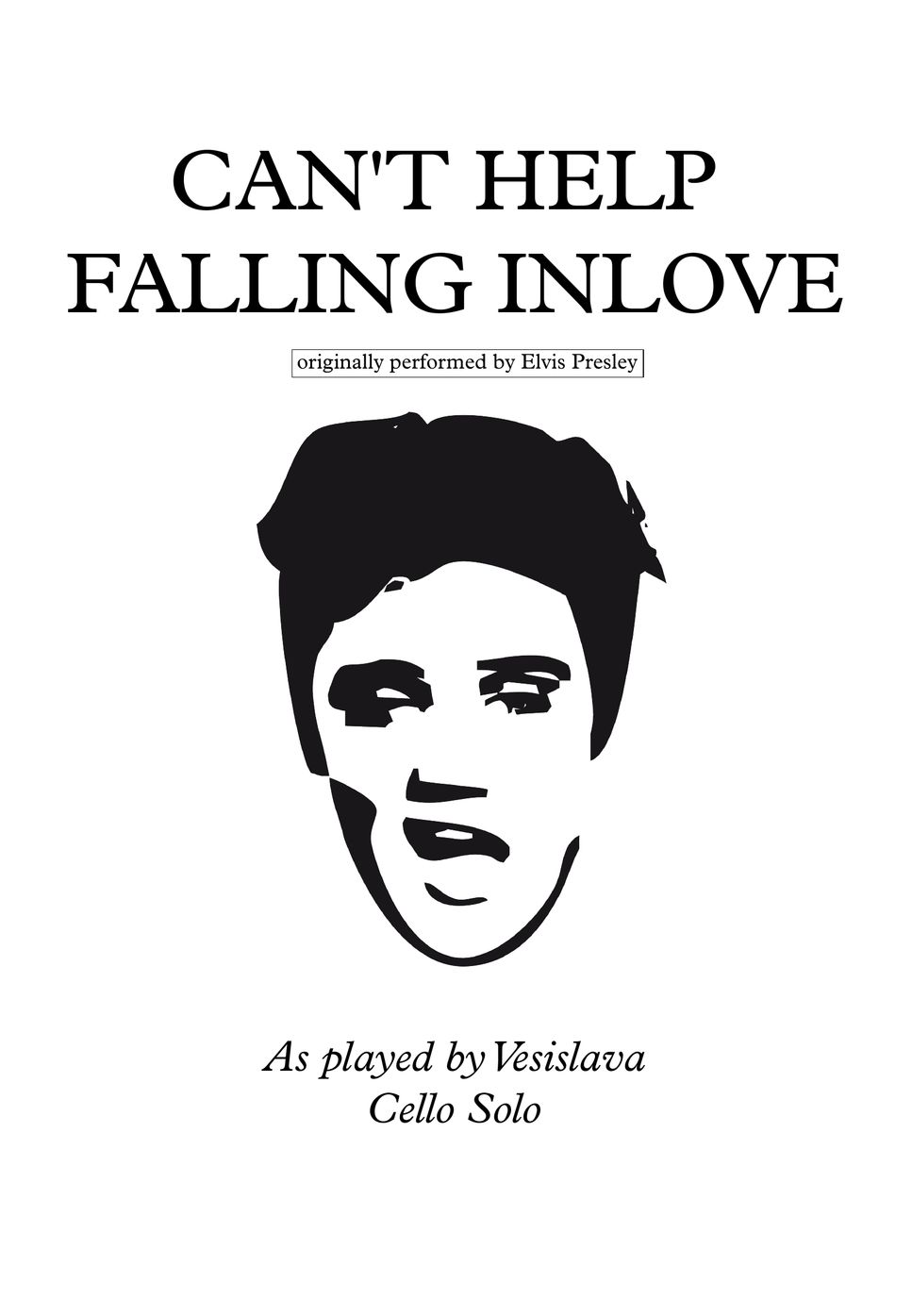 CAN T HELP FALLING INLOVE Elvis Presley CELLO Hoja Can t help falling inlove elvis presley cello hoja