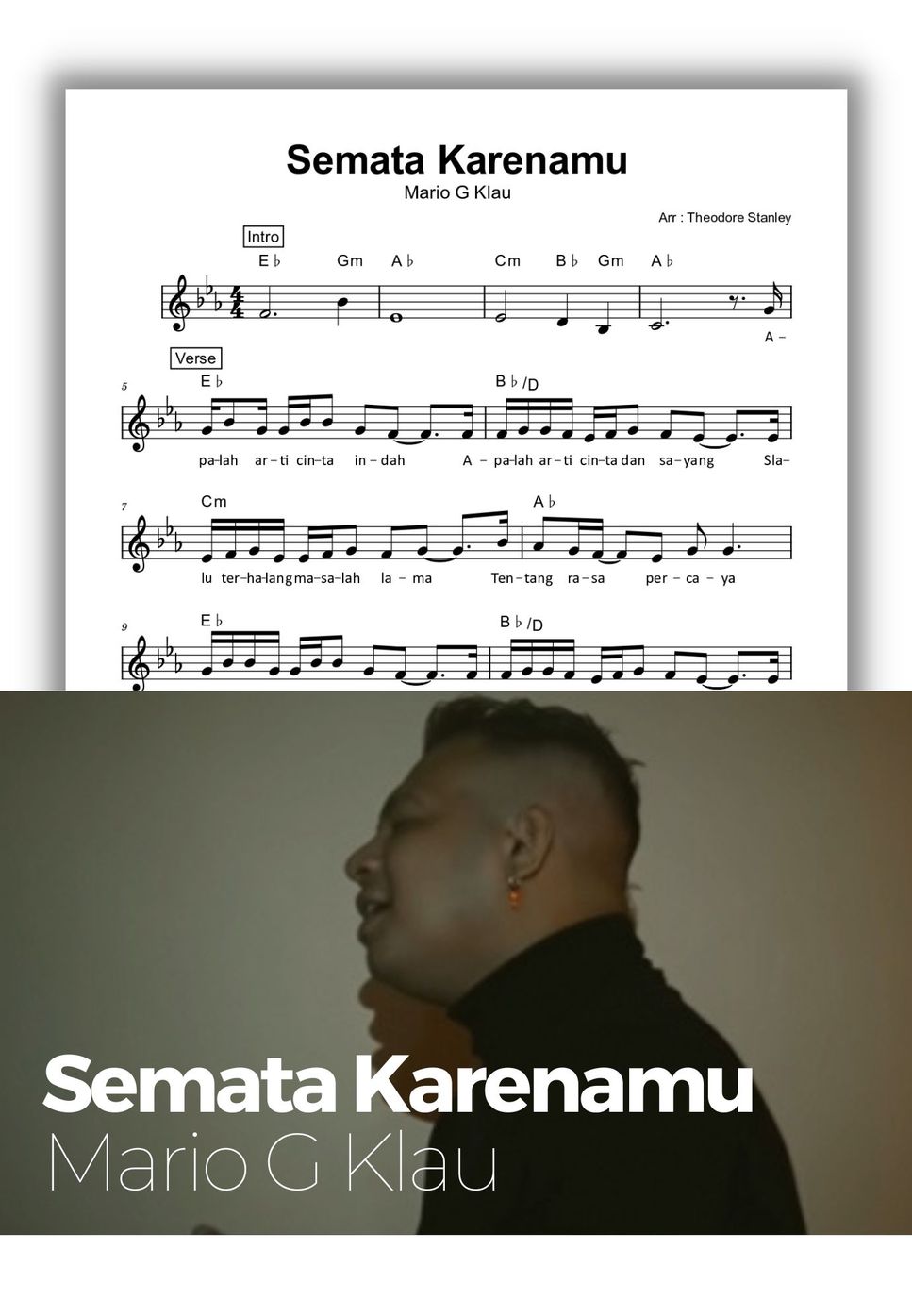 Mario G Klau - Semata Karenamu Partitur by Theodore Stanley