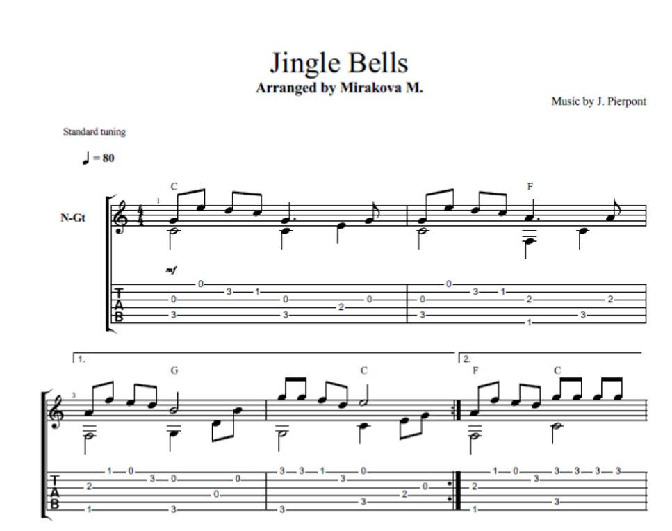 Jameson Lordon Pierpont - Jingle Bells by Marina Mirakova
