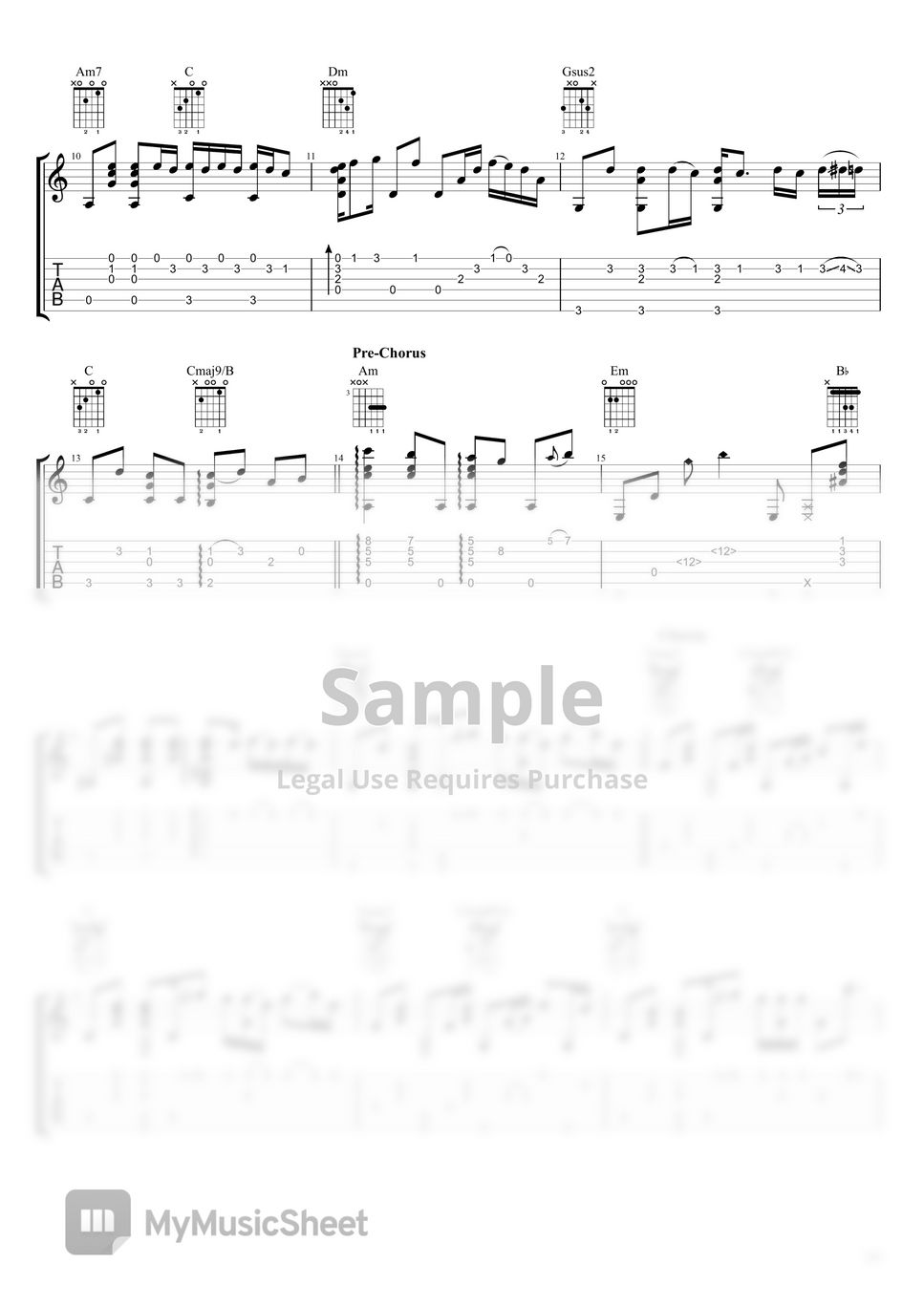 Bruno Mars Fingerstyle Guitar When I Was Your Man TAB by