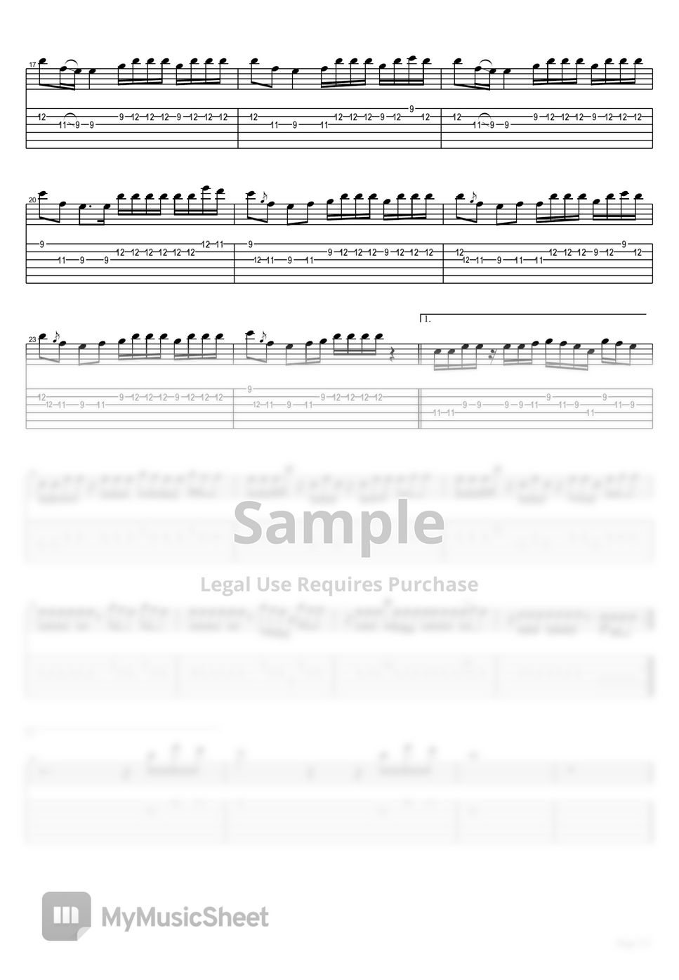 Jawsh 685, Jason Derulo, BTS - Savage Love Guitar cover TAB by FFguitar