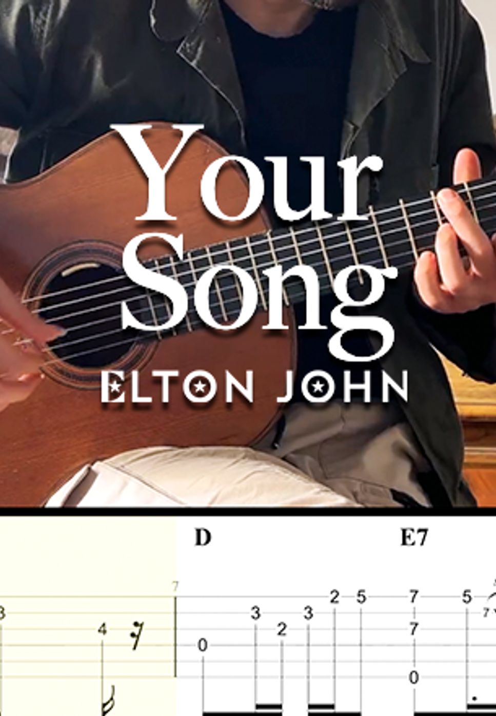 Elton John - Your Song (Classical Fingerstyle Guitar) by Dominic Miller & Nomad's Guitar Journey