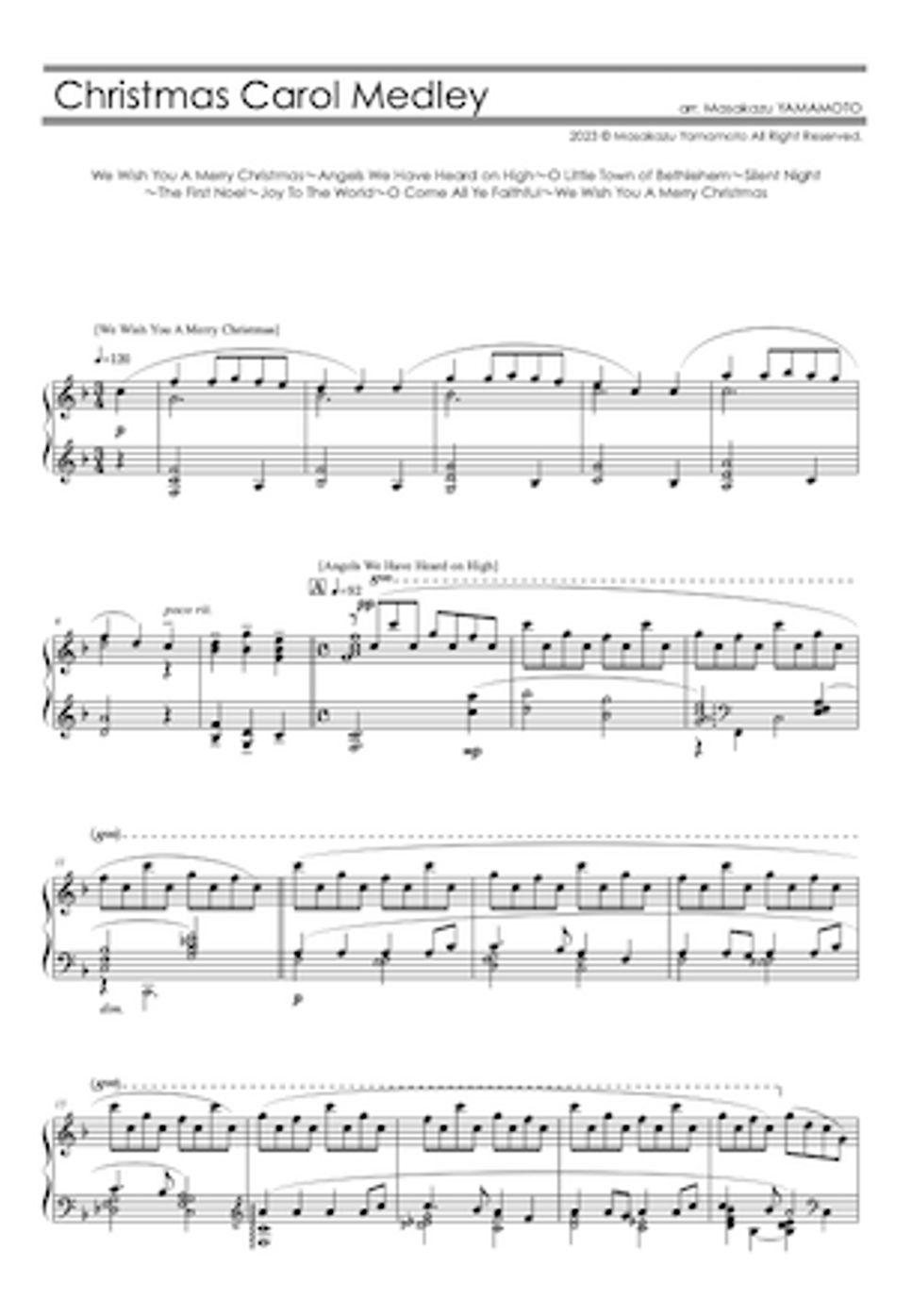 讃美歌 - クリスマスキャロルメドレー (ピアノ上級／メドレー) by 山本雅一