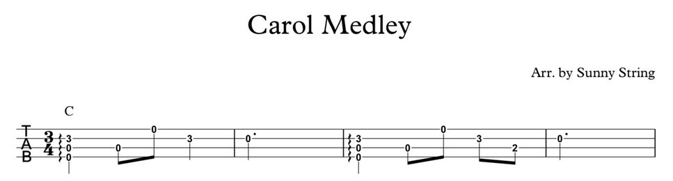 michael buble - Carol Medley (Carol Medley Fingerstyle Ver.) by Sunny String
