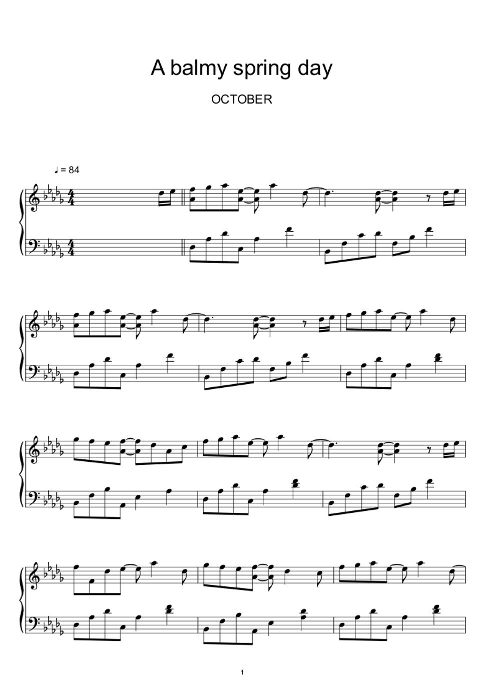 And On This Day Sheet Music
