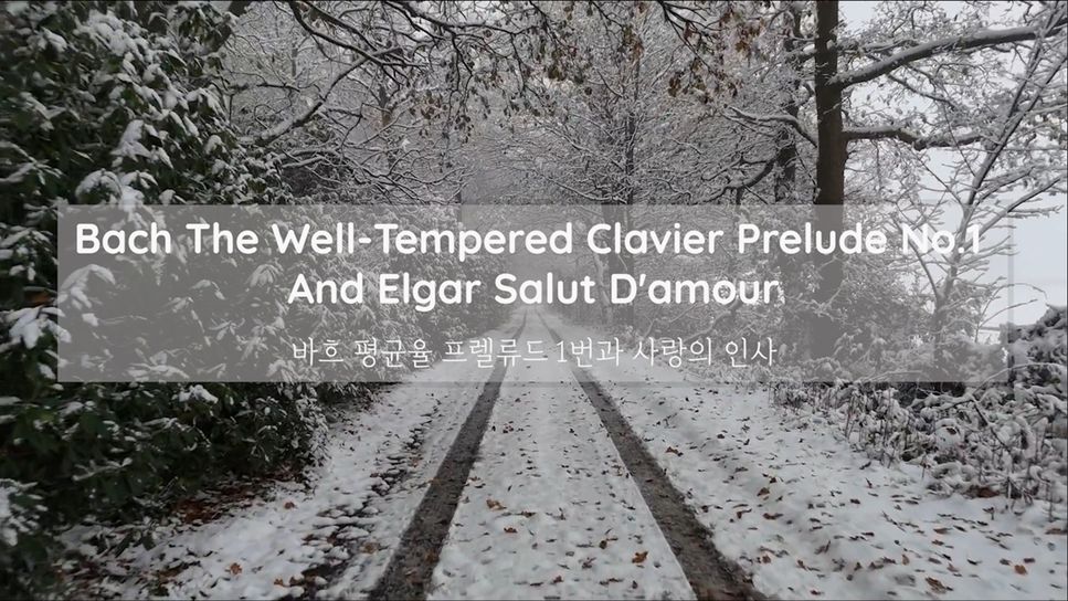 J.S.Bach, E.Elgar - Bach The Well-Tempered Clavier Prelude No.1 And Elgar Salut D'amour (바흐 프렐류드 1번과 사랑의 인사의 만남) by Hanna