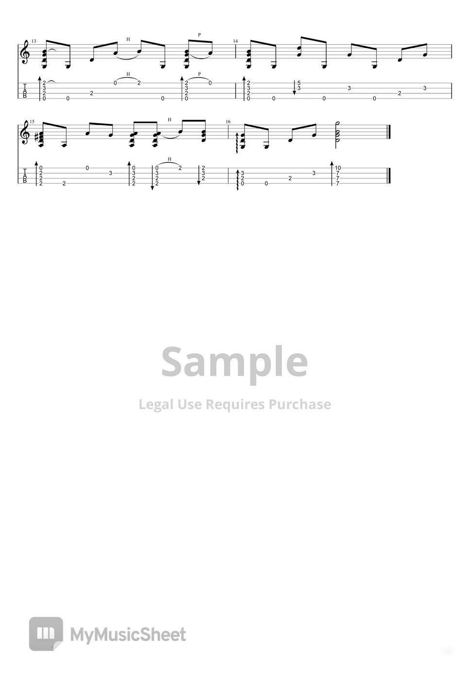 신데렐라 Cinderella (Ukulele Fingerstyle) Sheet by YunJun(조각나암)