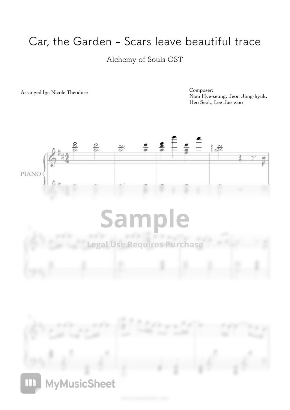 Alchemy of Souls Car, the Garden Scars leave beautiful trace نوتة