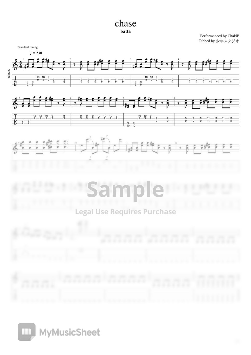 【JoJo's】 Part 4 chase TAB by ChakiP