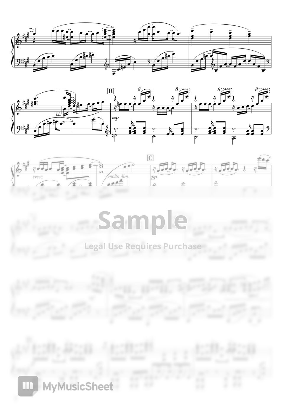 Goose house Hikaru nara (Shigatsu wa Kimi no Uso OP) शीट by Animenz