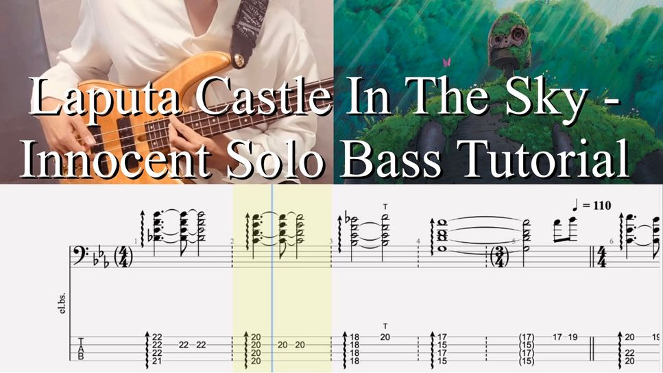 Joe Hisaishi - Laputa Castle In The Sky (Solo Bass) by Sujong Park