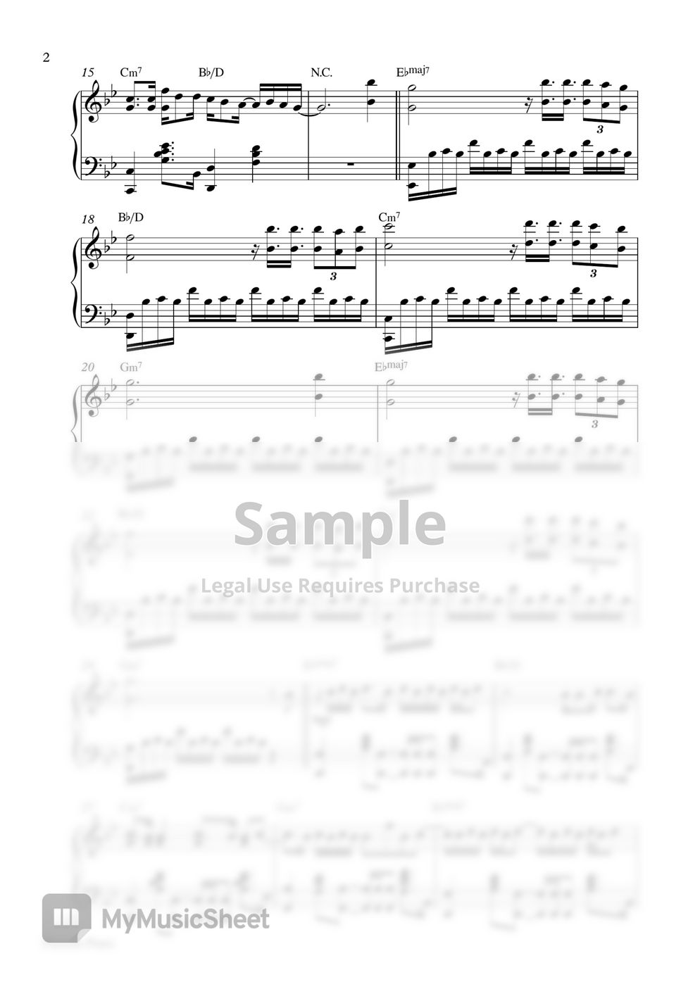 Bts 방탄소년단 Film Out Piano Sheet Лист By Pianella Piano 7004