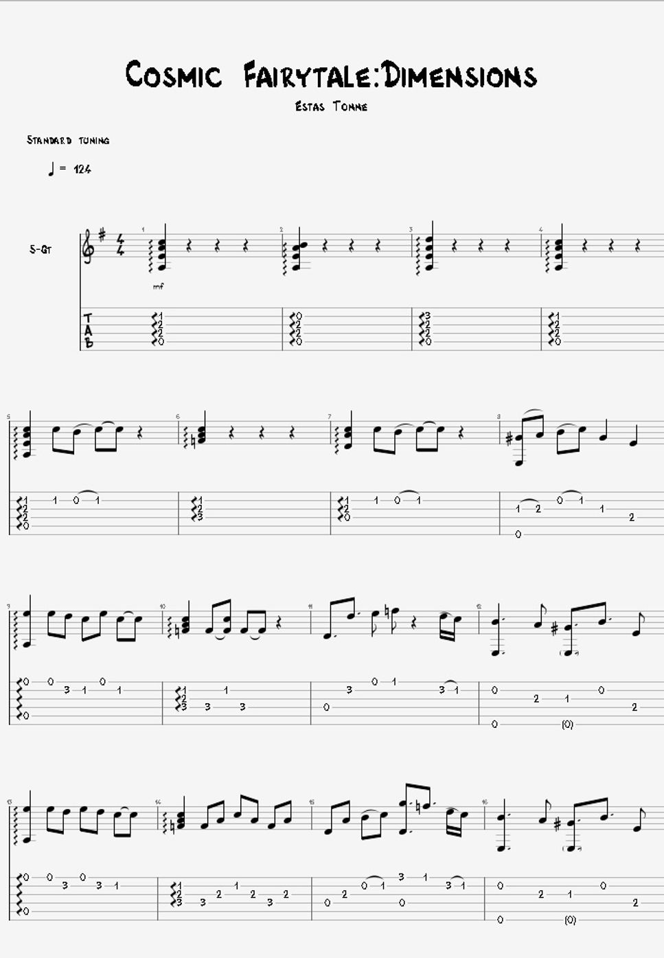 estas-tonne-cosmic-fairytale-dimensions-sheets-by-agape-guitar