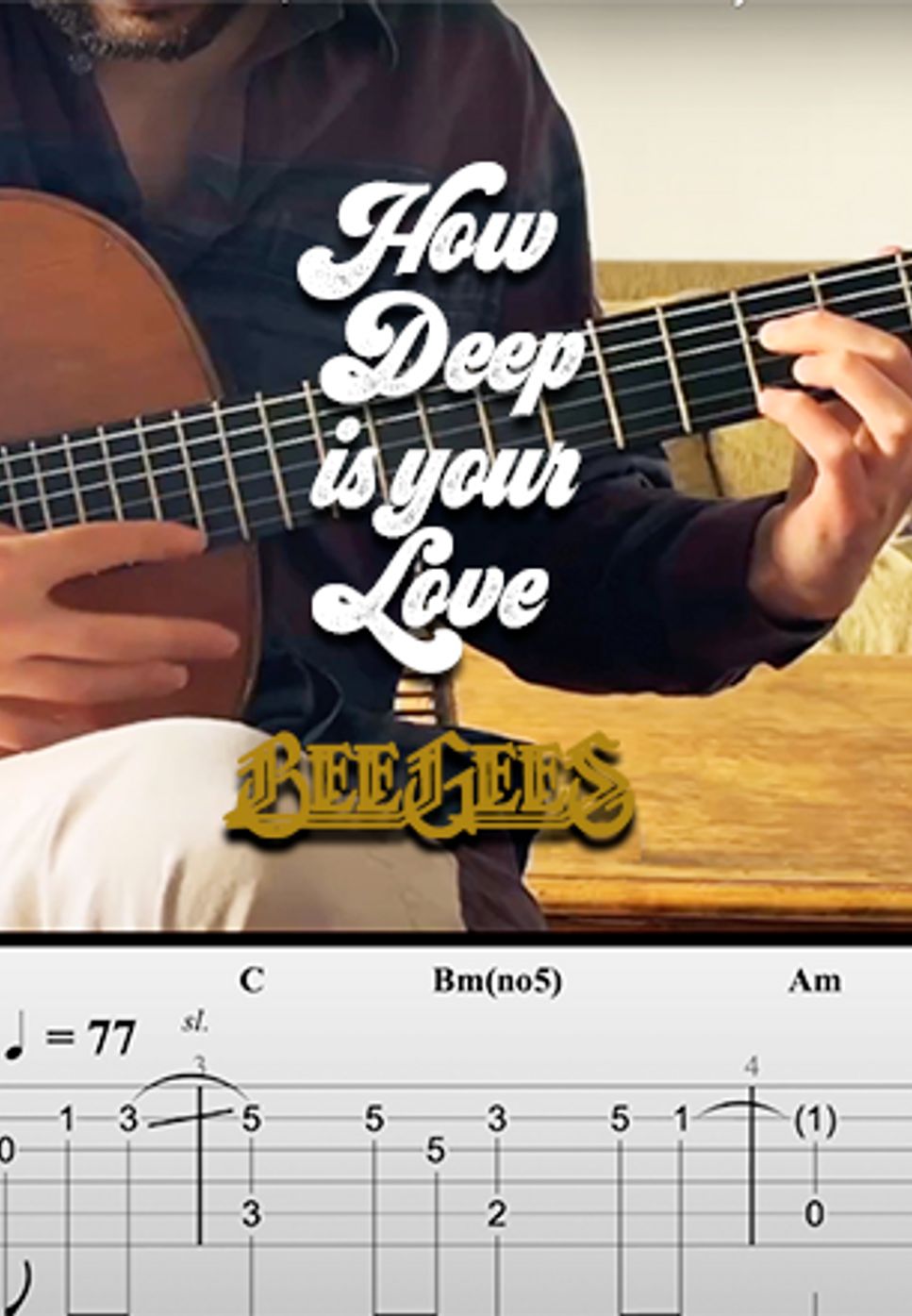 Bee gees - How Deep is your Love (Classical fingerstyle guitar) by Nomad's Guitar Journey