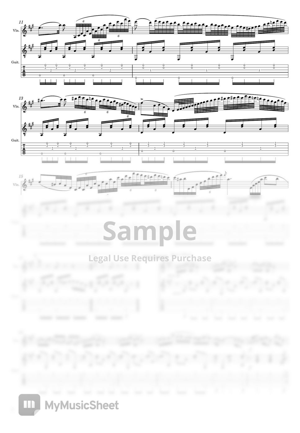 Niccolò Paganini Paganini 6 Sonatas for Violin and Guitar Op.2 No.1