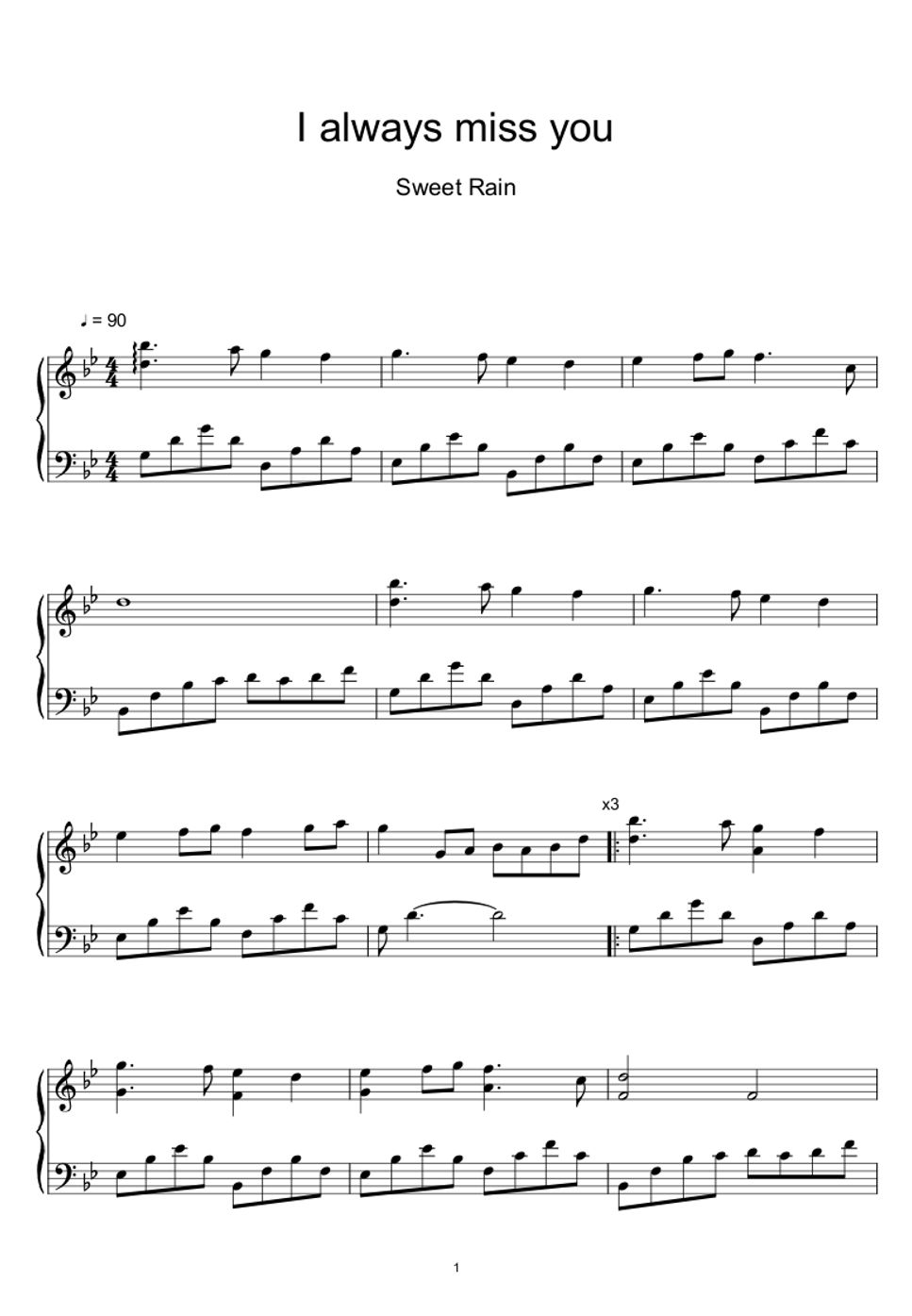 sweet-rain-i-always-miss-you-sheet-music-midi