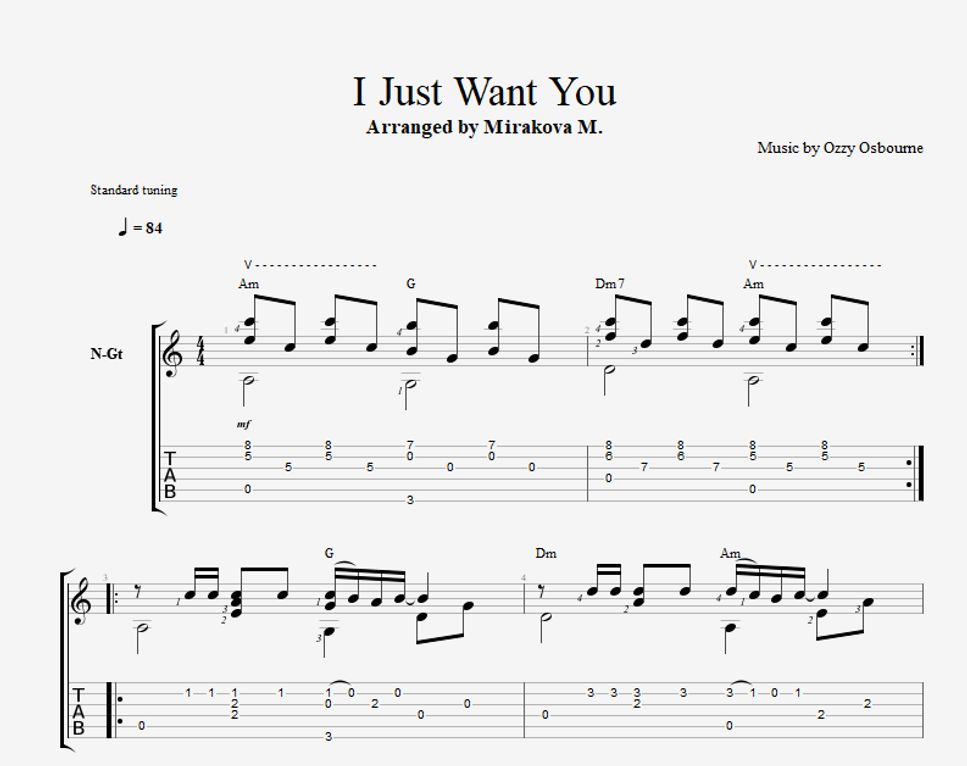 Ozzy Osbourne - I Just Want You by Marina Mirakova