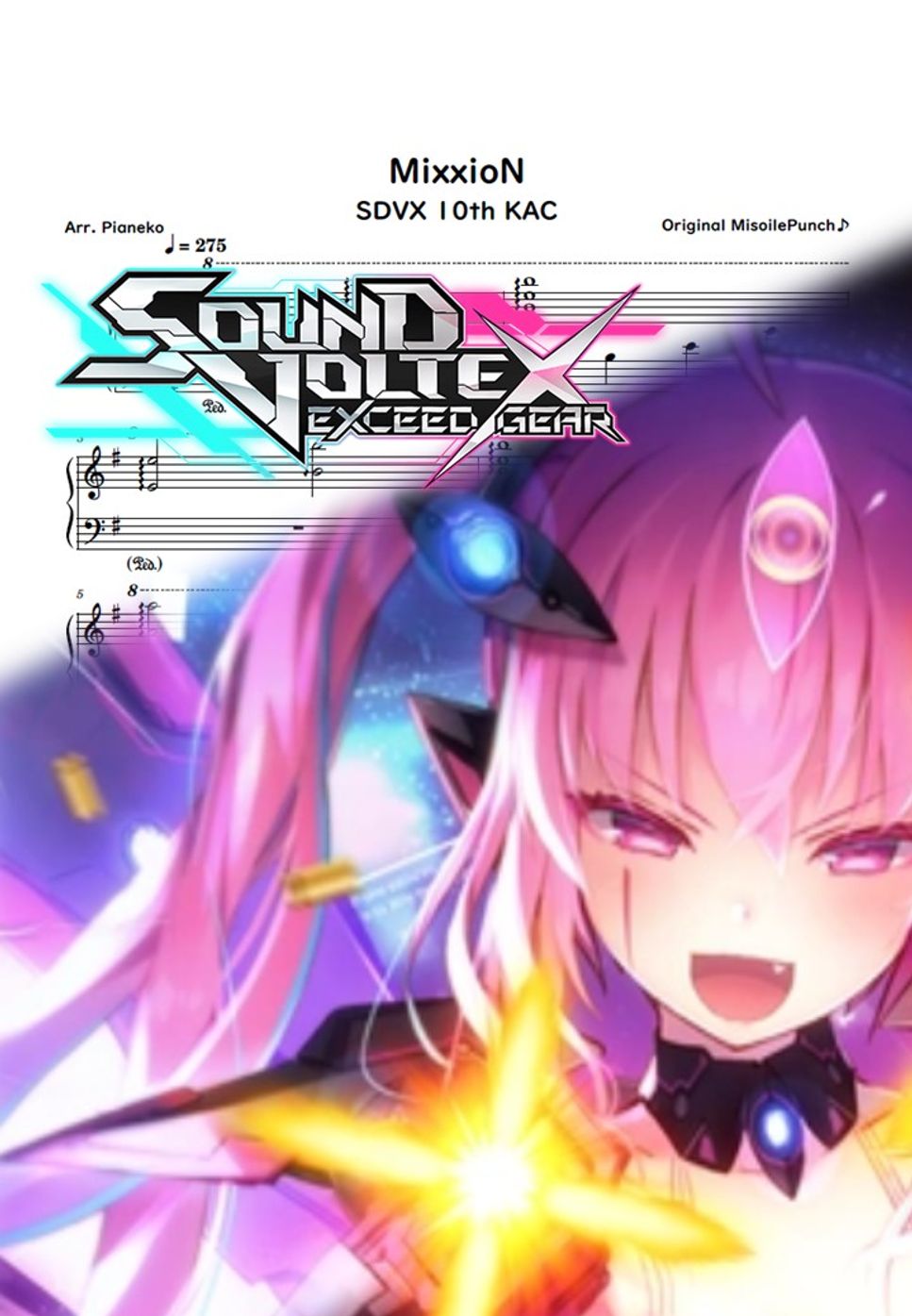 MisoilePunch♪ - MixxioN(from Sound Voltex) (피아노 솔로 편곡 / SDVX / 가사없음 / 코드 없음 / 리듬게임 악곡) by Pianeko