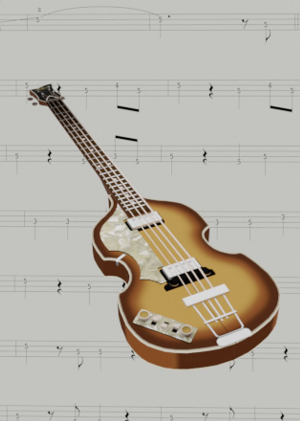 The beatles any time at all bass sheet by ryohei kanayama