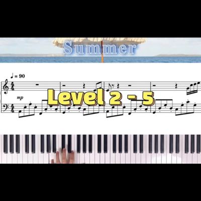 히사이시조 Summer 난이도별 피아노 악보 모음집