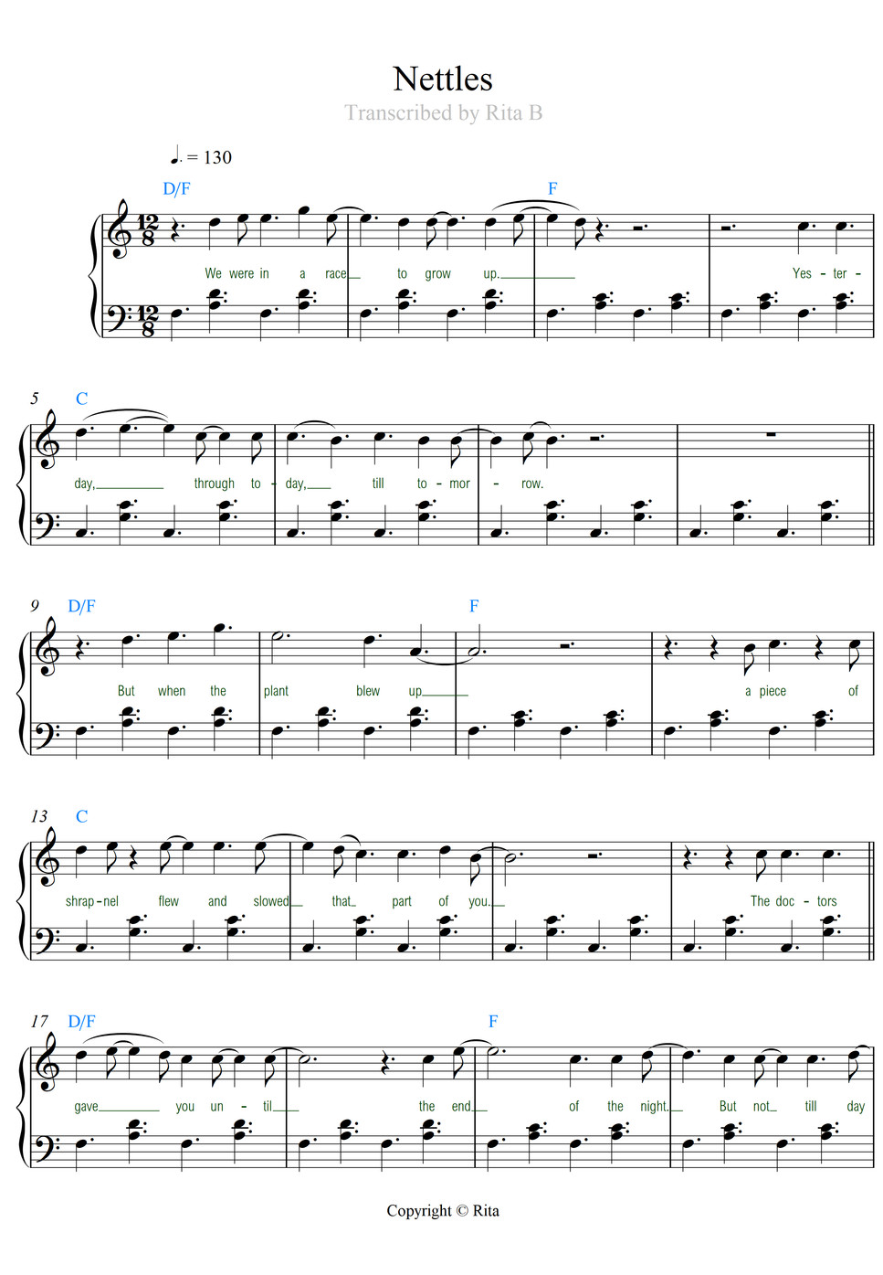 Ethel Cain - Nettles (2 files: duo/solo) by Rita B