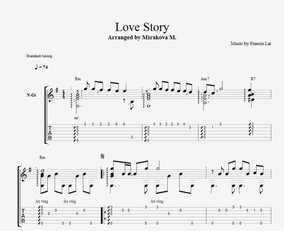 Francis Lai - Love story (Where Do I Begin) by Mirakova Marina