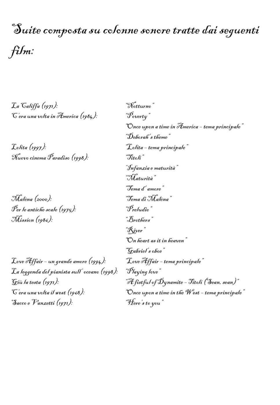 Ennio Morricone - Suite Morricone for soprano, cello and piano (for soprano voice) by Roberto Corradi