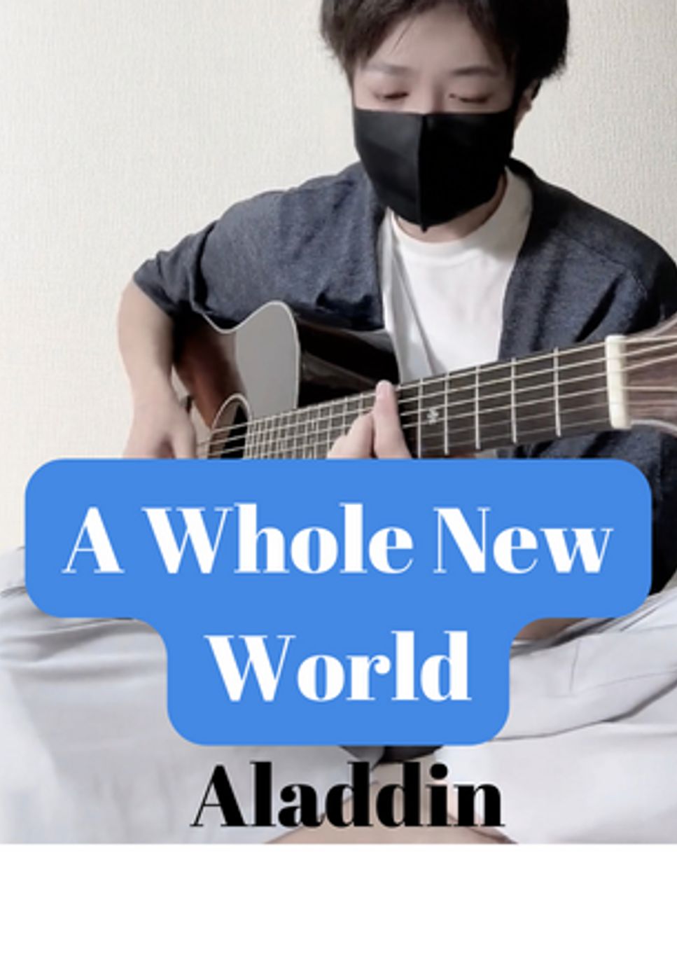 Brad Kane and Lea Salonga - A Whole New World (ソロギター) by 店長