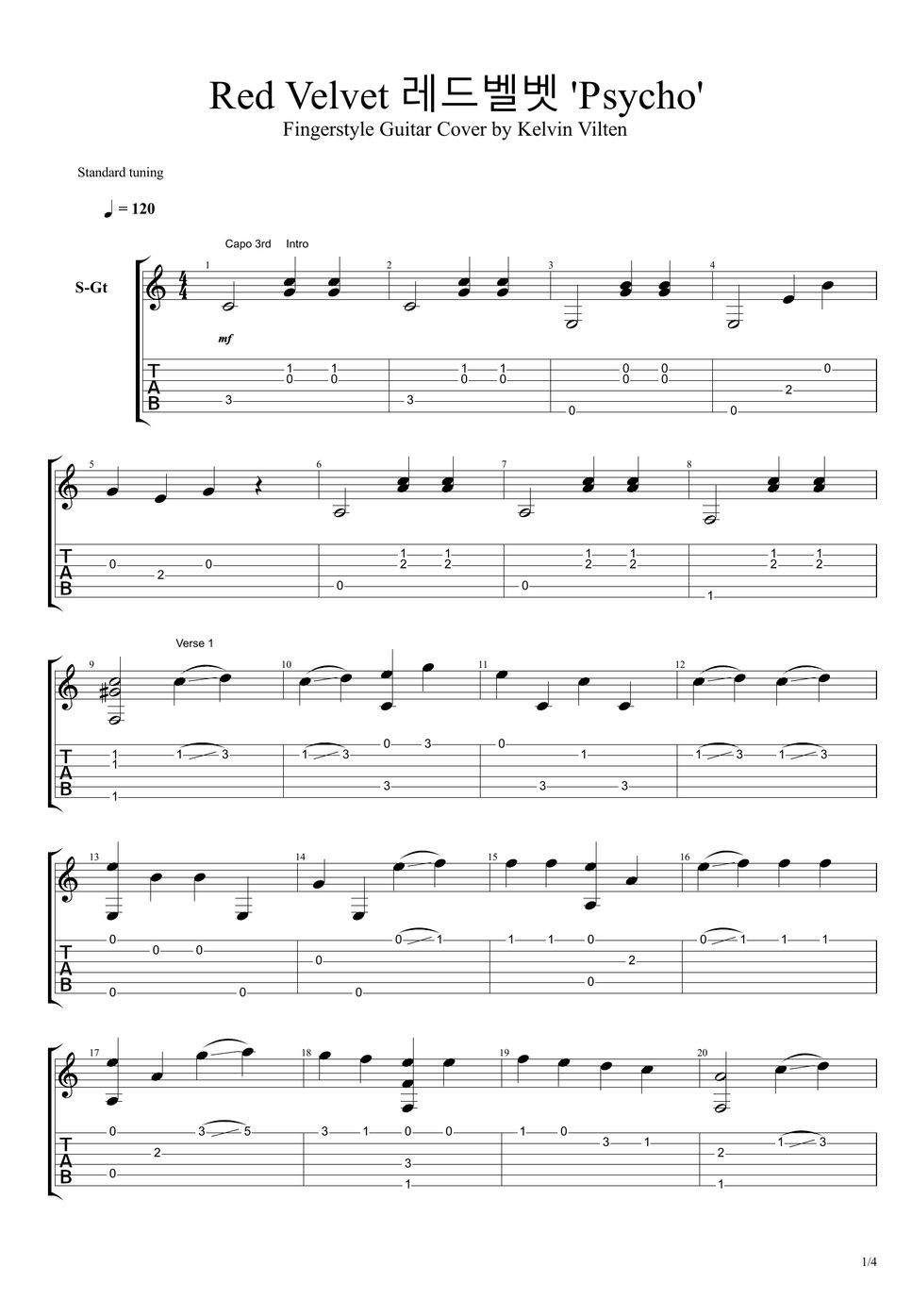 RED VELVET [레드벨벳] PSYCHO TAB by Kelvin Vilten