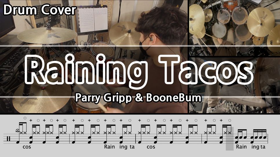 Parry Gripp & BooneBum - Raining Tacos by Gwon's DrumLesson