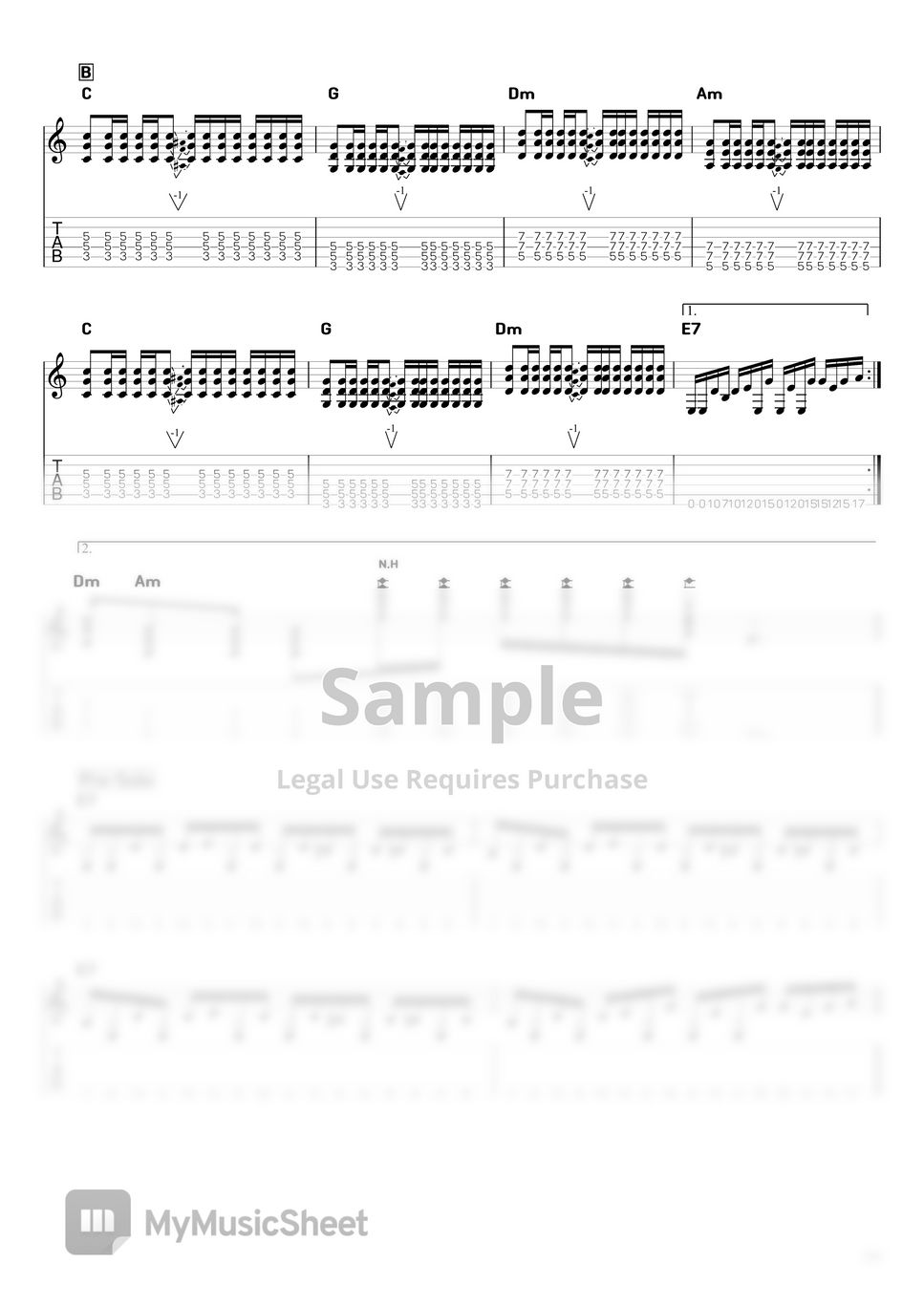 Muse Hysteria (Chord Lyrics + Tab) Hoja by yundy_tm