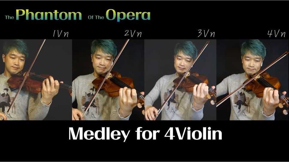 Andrew Lloyd Webber - The Phantom Of The Opera OST Medley (for 4 Violin Ensemble) by VIO