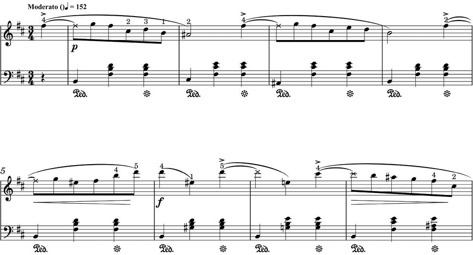 쇼팽 (choopin) - 왈츠 10번, waltz op.69 no.2 원곡풀버전 (일반악보) by 3분피아노