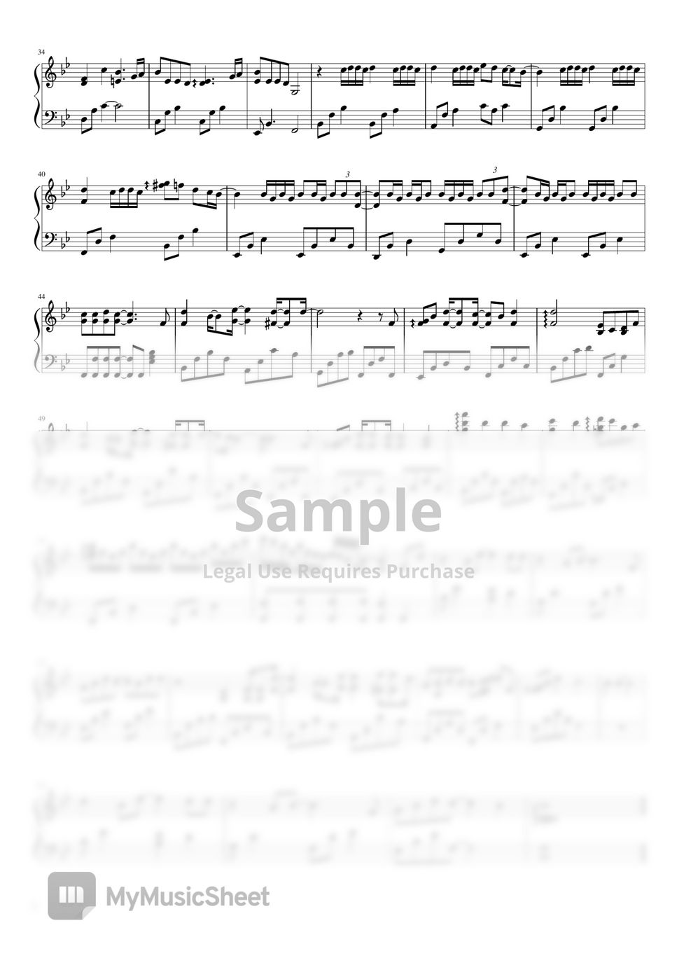  jay chou wont cry piano cover sheet