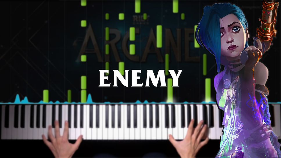 Arcane - Imagine Dragons & JID - Enemy (League of legends) | Piano by chillOwlPiano