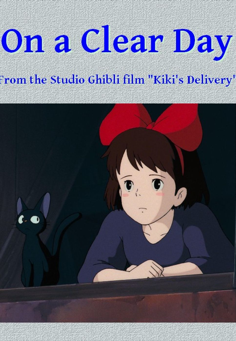 Kiki's Delivery Service - On a Clear Day (Piano Solo) by O. Guy Morley