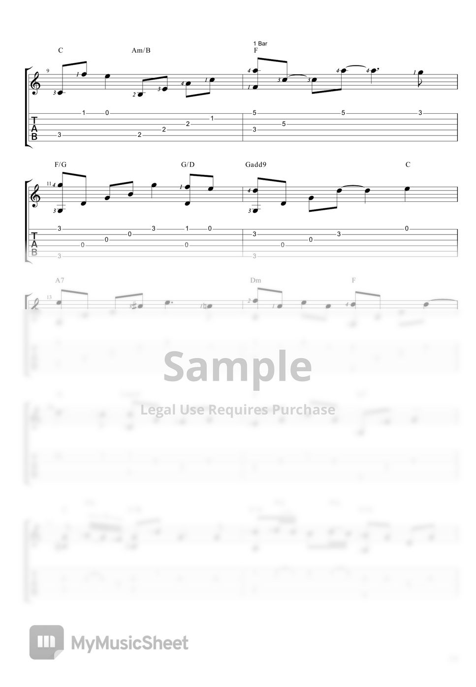 사라 브라이트먼 넬라 판타지아 (Nella Fantasia / Gabriel's Oboe) TAB by Daniel K.