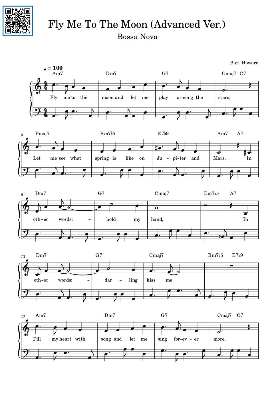 Bart Howard - Fly Me To The Moon (Advanced Ver. / Bossa Nova Ver