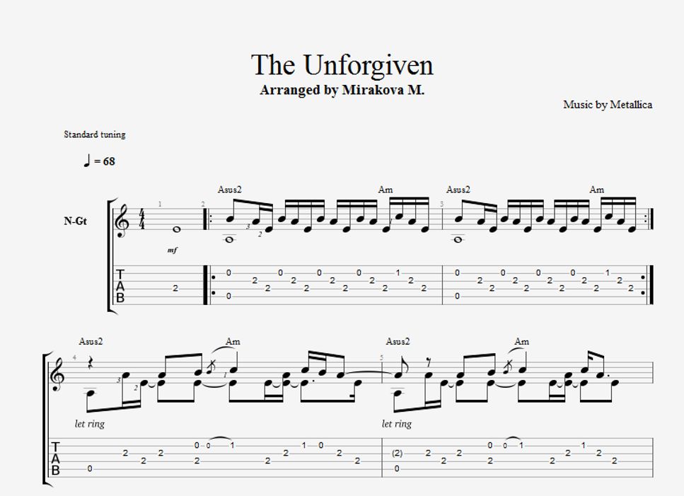 Metallica - The Unforgiven by Mirakova Marina