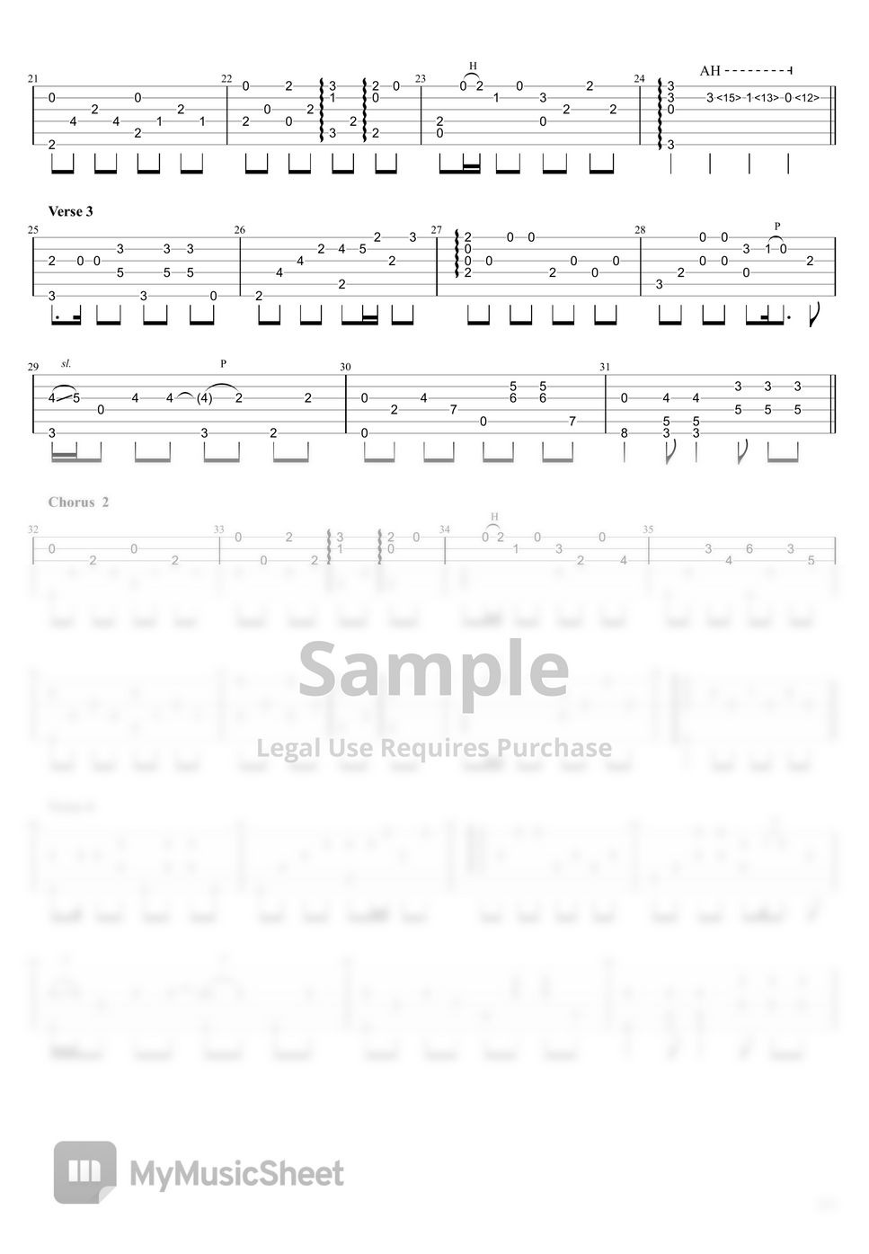 The Beatles Yesterday (Fingerstyle) TAB by Gareth Evans