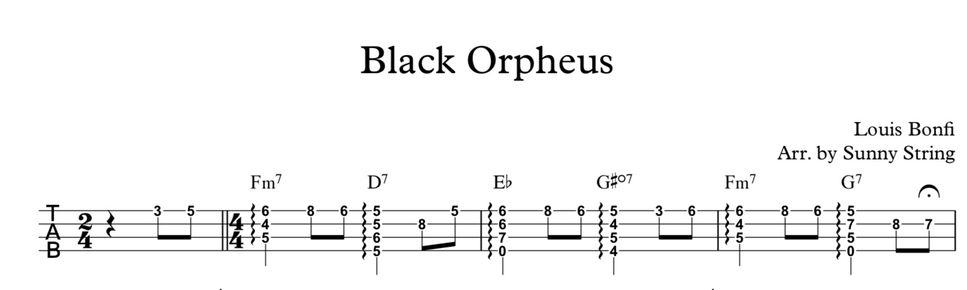 Louis Bonfi - Black Orpheus (Black Orpheus - Ukulele Fingerstyle Ver.) by Sunny String