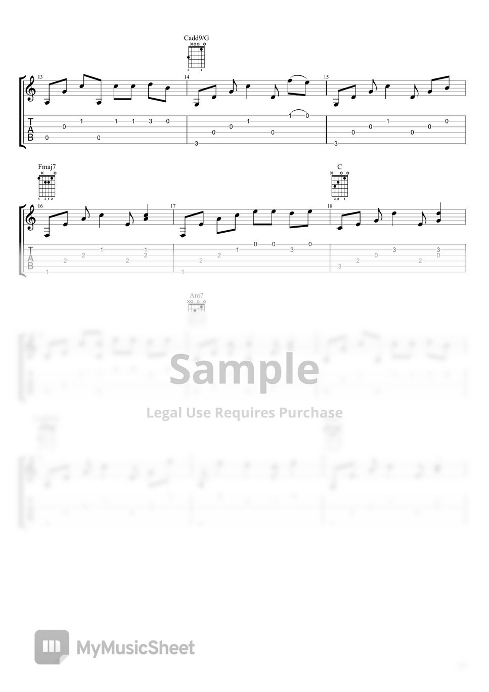 Ed Sheeran Fingerstyle Guitar Photograph (Easy Version) TAB by