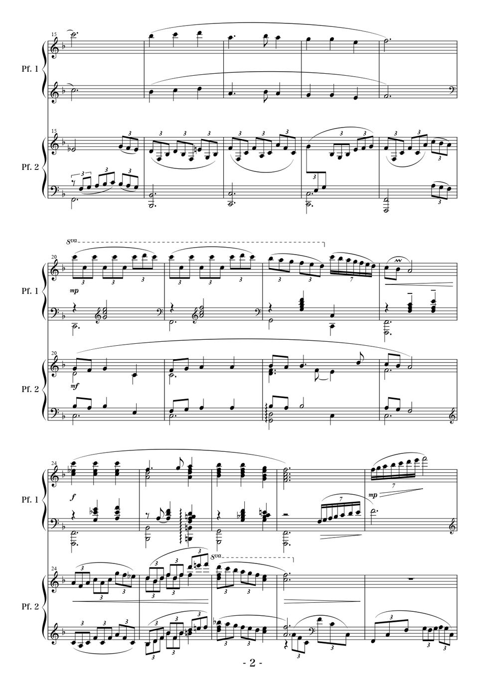 故郷～2台ピアノ版～ ピアノ楽譜PDF | 相澤洋正 | Kokomu