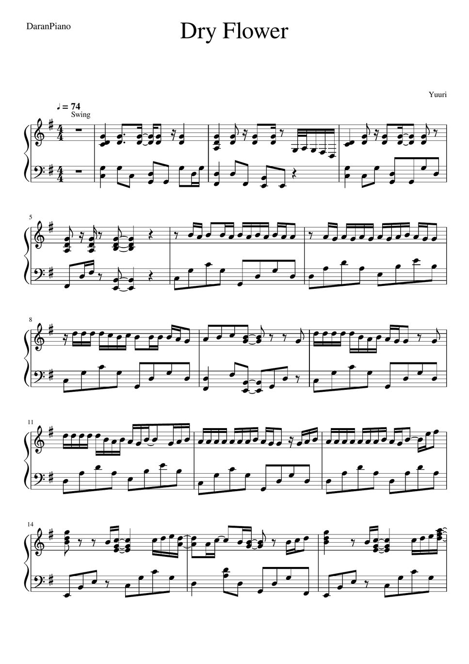 Yuuri Dry Flower Helaian by DaranPiano