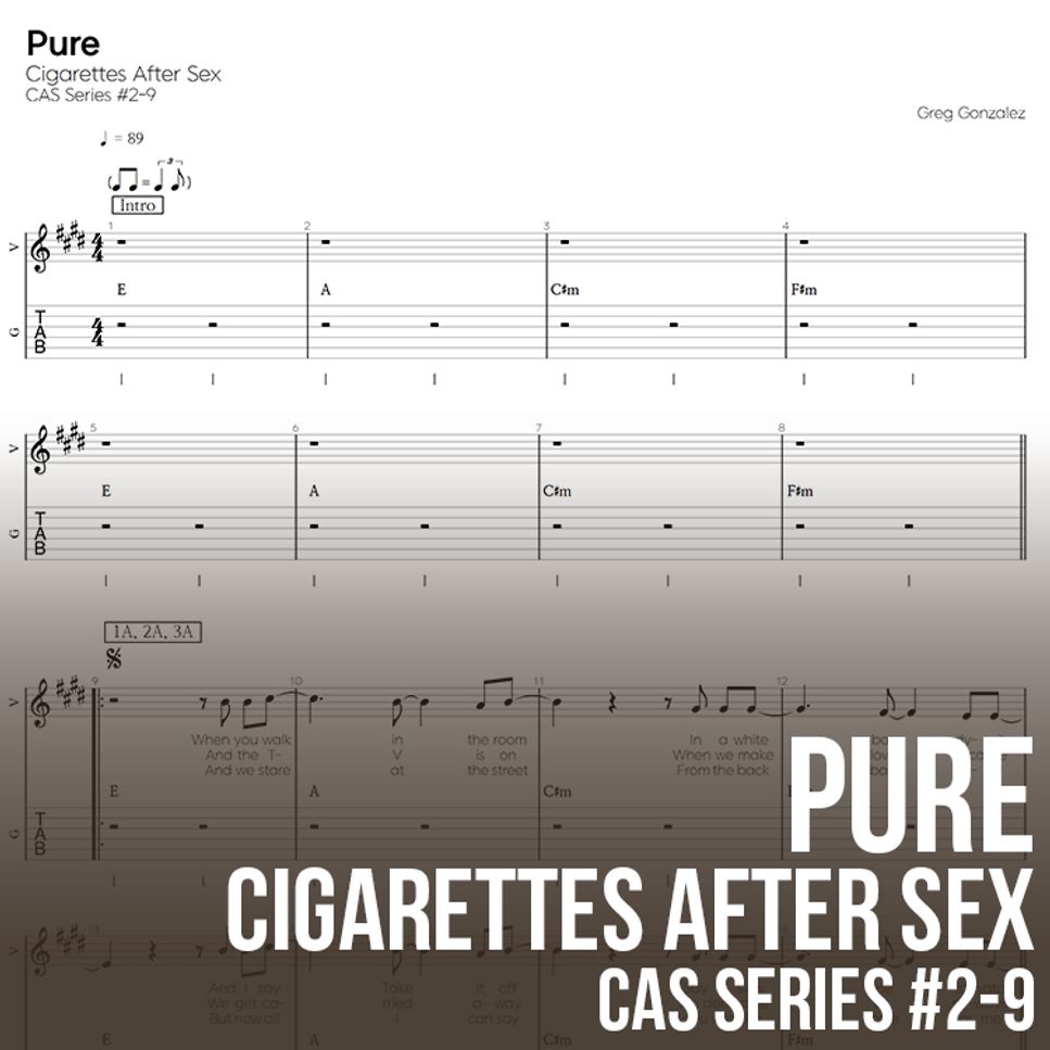 Cigarettes After Sex - Pure by 기타선생