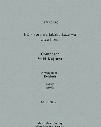 Soraha Takaku Kazeha Utau