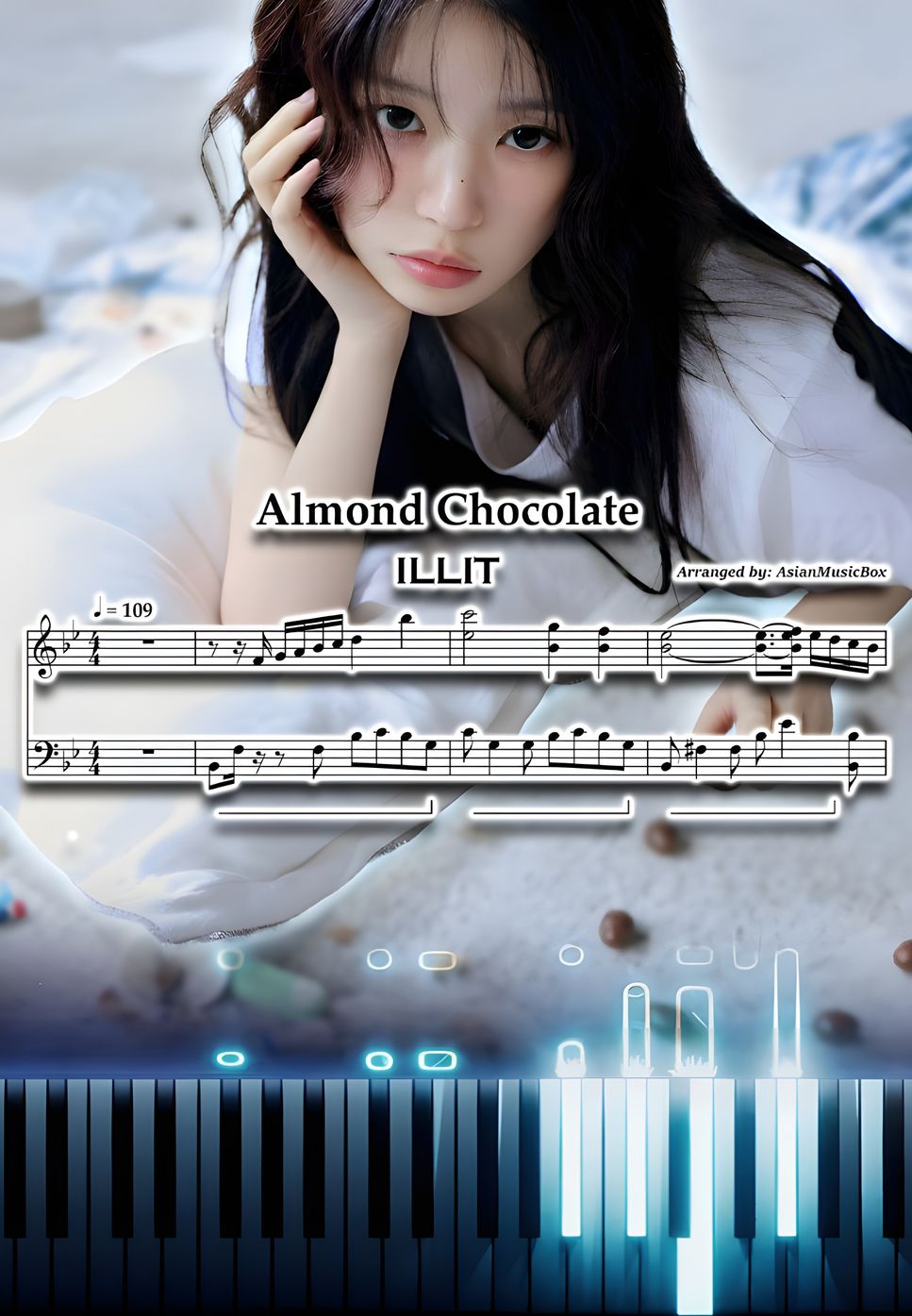 ILLIT Almond Chocolate Sheet Music By AsianMusicBox ILLIT Almond Chocolate Sheet Music By AsianMusicBox